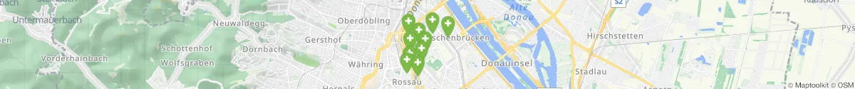 Kartenansicht für Apotheken-Notdienste in der Nähe von 1200 - Brigittenau (Wien)